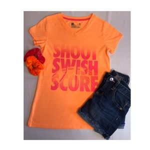 Shoot swish score girls active tee